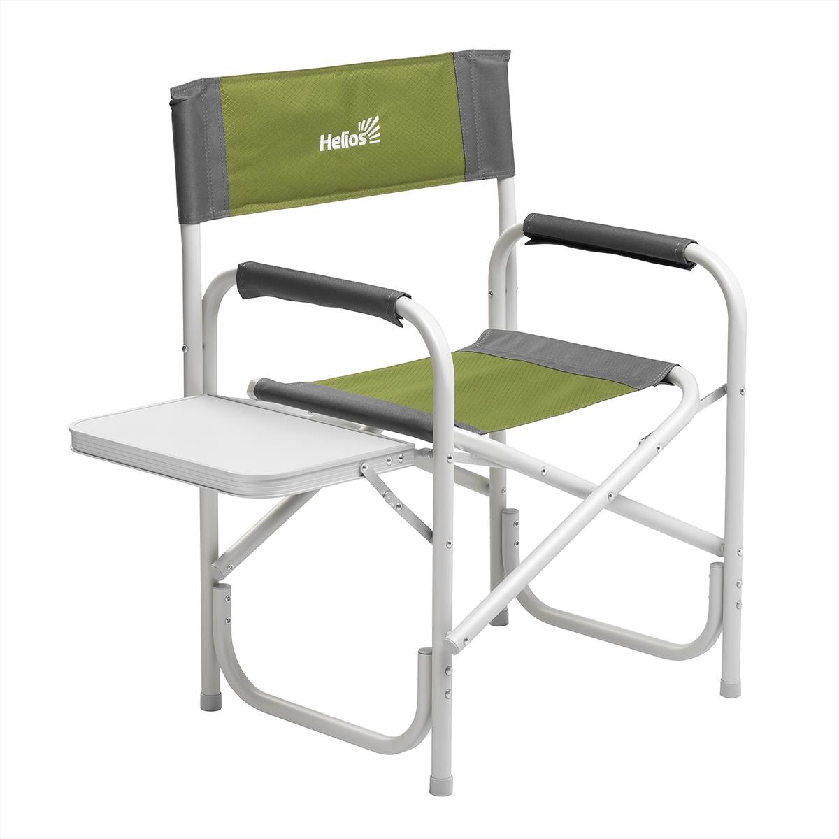 Кресло директорское с отк.стол. серый/зеленый (Т-HS-DC-95200T-GG) Helios
